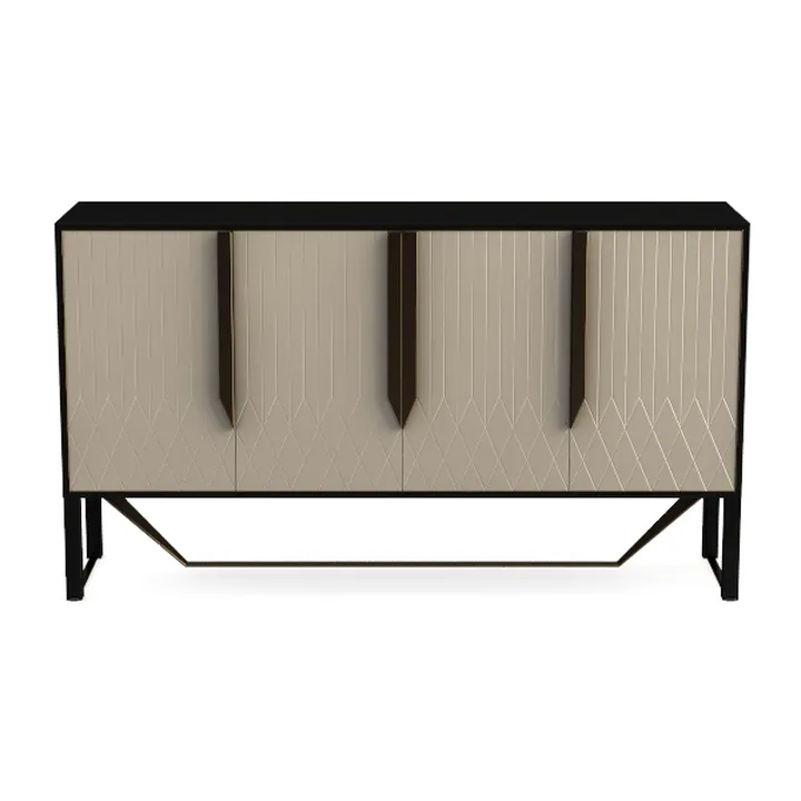 Sideboard - Buffet Cabinet with Storage, Rattan
