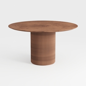 43.3''-59'' Extendable Round Dining Table for 4, M