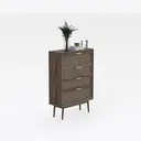 side cabinet-Serene Japanese Right 45 Degree View