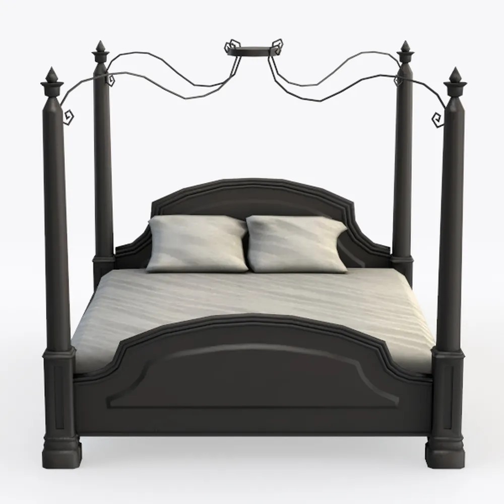 Baxton Studio Primrose Mid-Century Black Fluted Wo