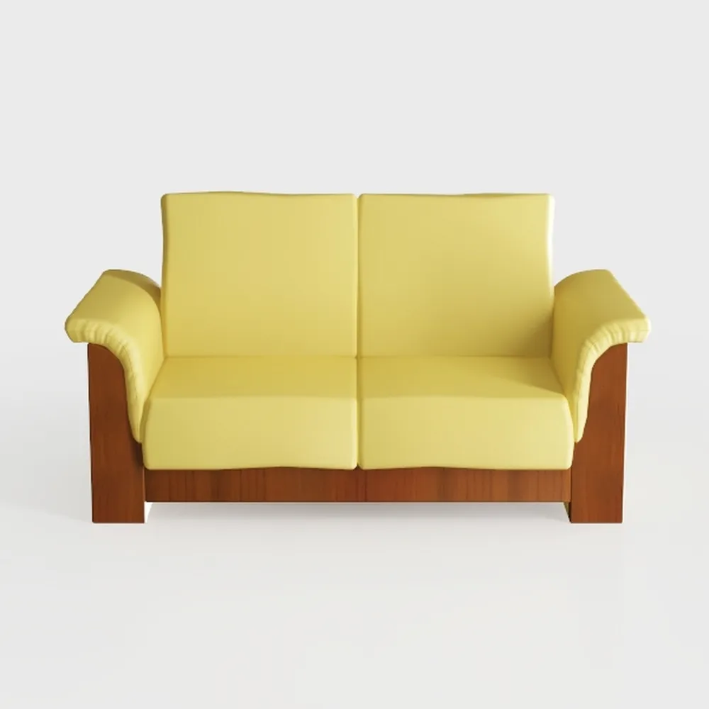 Hambrok Velvet Living Room Loveseat in Godenrod