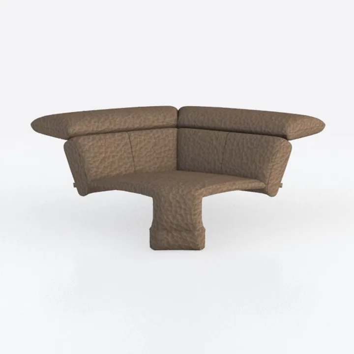 ERYE 3 Seats Teddy Fleece Boucle Freestanding Sofa