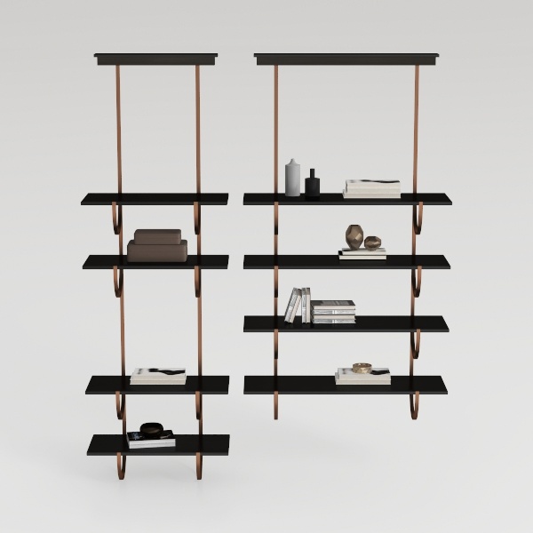 bookshelf-Bauhaus Aesthetic