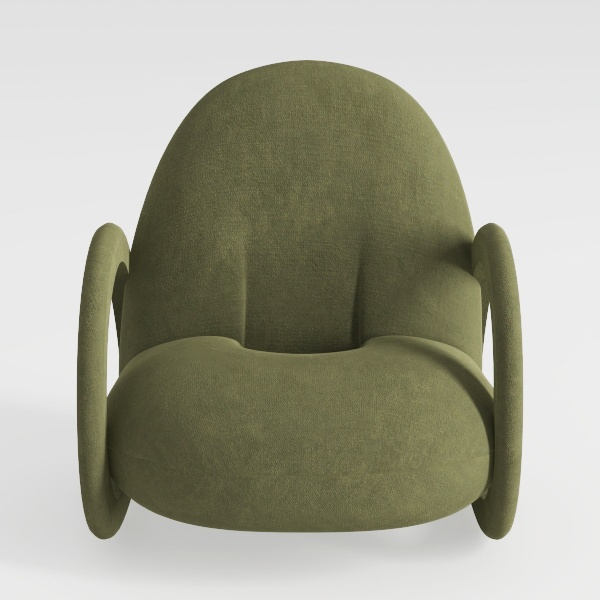 Fabric Accent Chair, Upholstered Armchair with 
