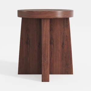 Bare Decor Mares Round Accent Table, Brown