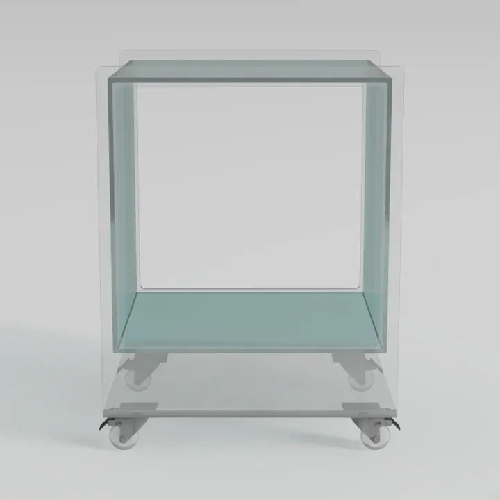 Square HDPE Outdoor Side Table - Durable