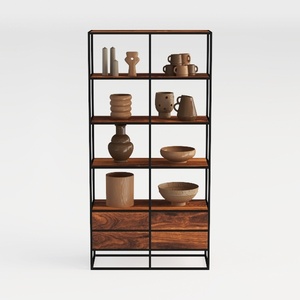 IRONCK Bookshelves 5 Tiers, Corner Bookshelf with