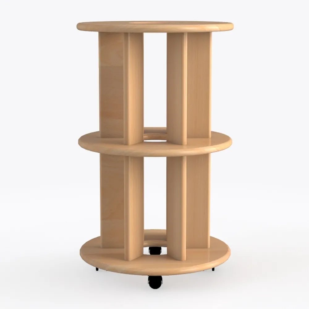 Rotating 360 Degrees Display Rack, 2-Tier Solid