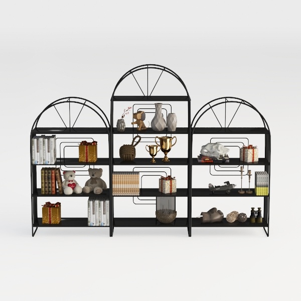 71.1&quot; Tall Bookshelf with Storage Cabinet, 6-Tier