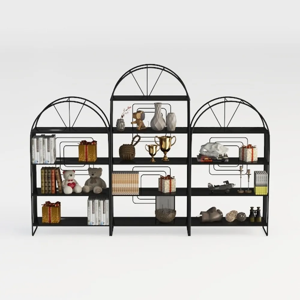 71.1" Tall Bookshelf with Storage Cabinet, 6-Tier