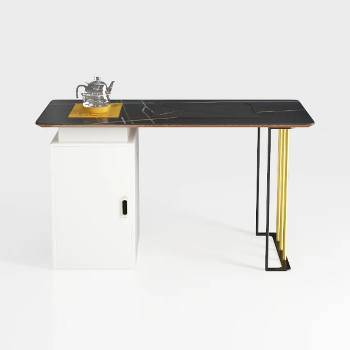 JXQTLINGMU 60" Modern Executive Desk with Storage,