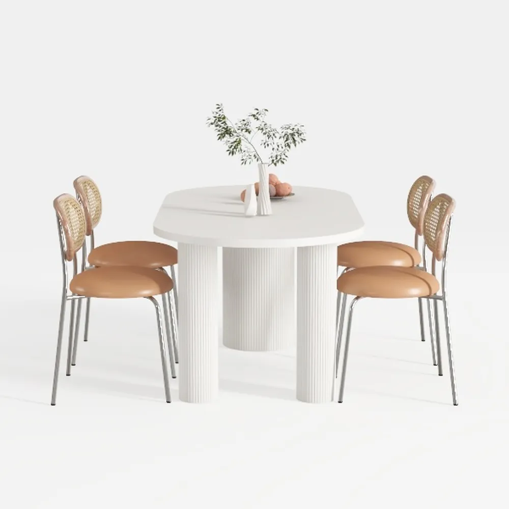 DUOMAY Modern Boucle Dining Chairs Set of 2,