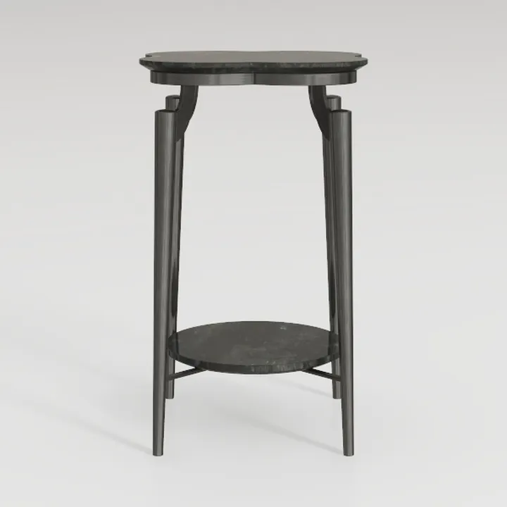 OEF Furnishings (2 Pack) Black Vinyl Padded Stool