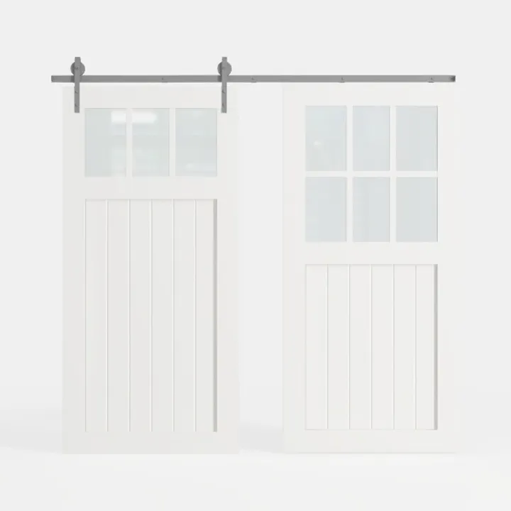 Bifold Barn Door 40" x 84", MDF Bi-Fold Sliding