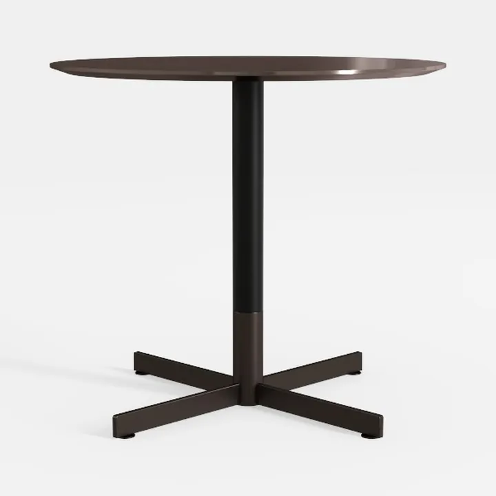 Minimalist Metal Wood Round Bistro Table 3D Model