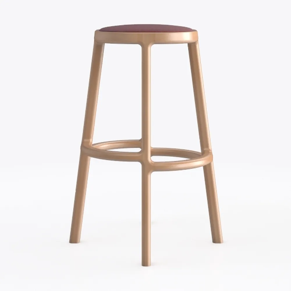 Bree 26.2 in. Burgundy Counter Stool (Set of 2)