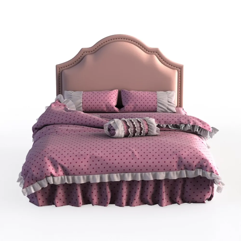 BTM Letto singolo 90 x 190 cm, letto imbottito con rete a doghe e testiera, letto singolo con testiera regolabile in altezza, velluto, rosa