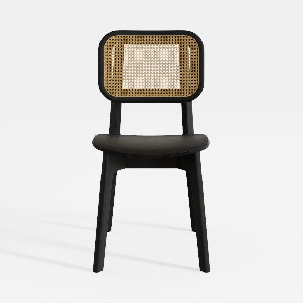 EALSON Rattan Dining Chairs Set of 2 Cane Back