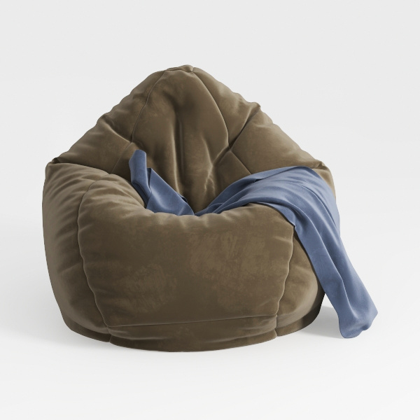Sofa Sack Bean Bag Chair Cover, 6-Feet, Camel