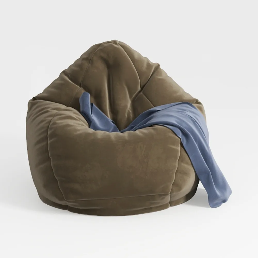 Sofa Sack Bean Bag Chair Cover, 6-Feet, Camel