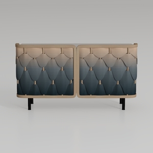 side cabinet-Pops of Color