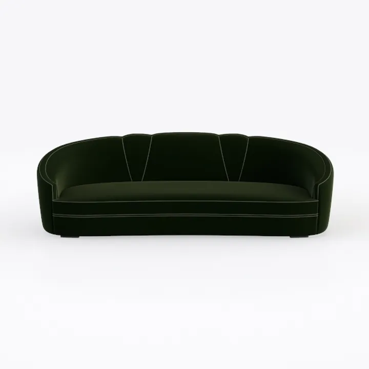 Cloud Loveseat Sofa with Ottoman, Chenille