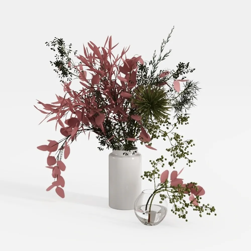 Large Black Vase for Flowers Decor Living Room,