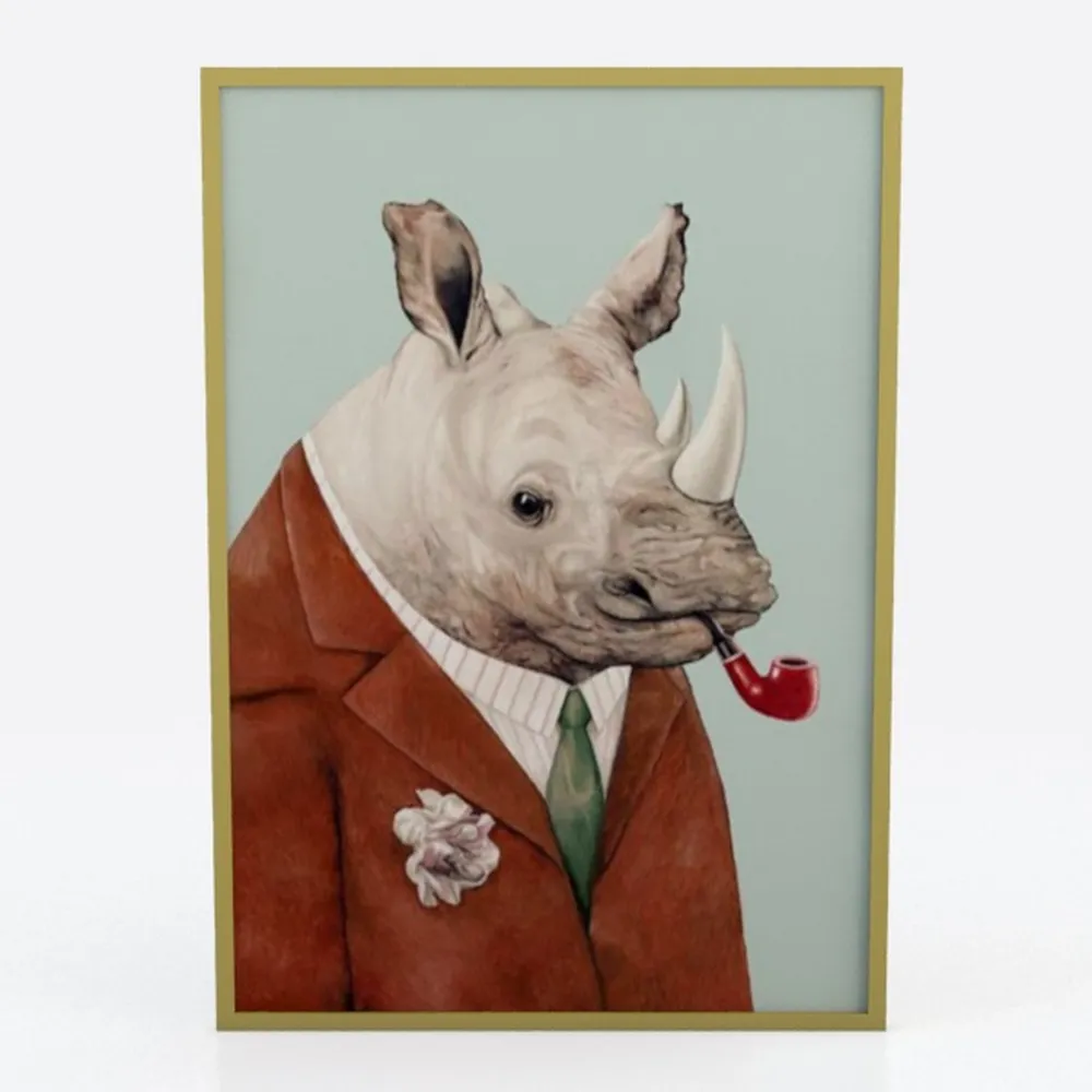 ARTZIO Farmhouse Duck Wall Art 8"x10" - White Duck