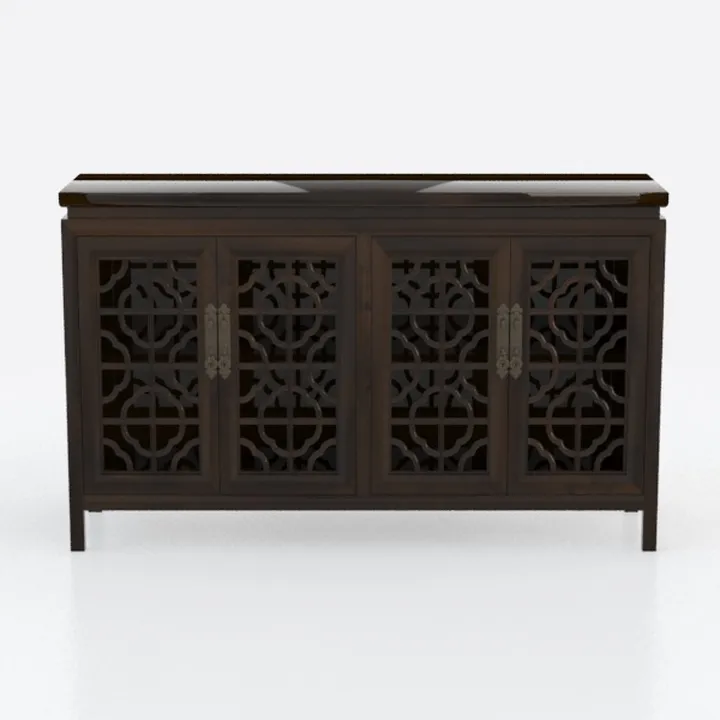 H HOMEWINS Sideboard Buffet Cabinet with 3 Doors