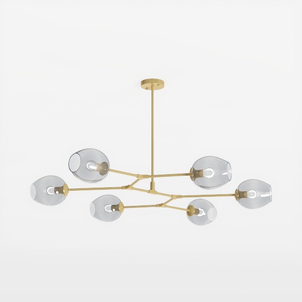 Large Sputnik Chandeliers 12 Lights Modern Gold 