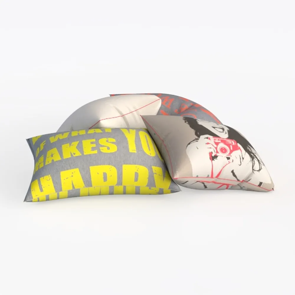 MingBo Christmas White Snowman Throw Pillow Covers