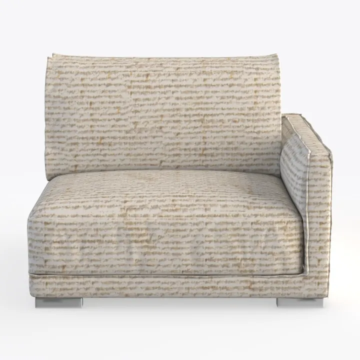 POVISON 31" Modular Sectional Armless Sofa for Liv