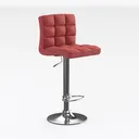 MoNiBloom Bar Stools Set of 2 PU Leather Swivel Right 45 Degree View