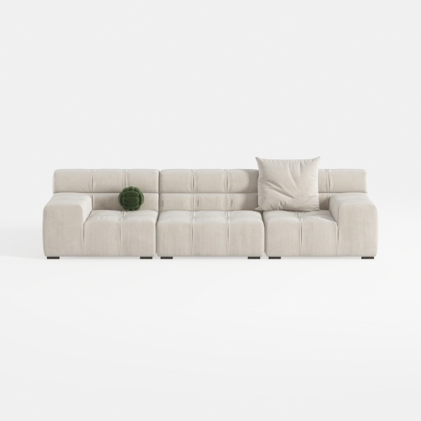 129.9&quot; Modular Sectional Sofa with L-Shape Chaise