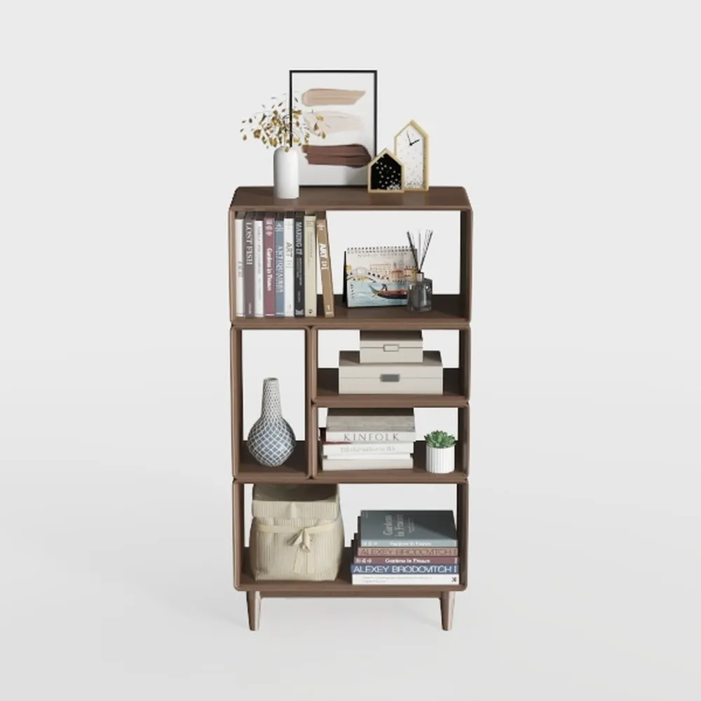 6 Cube Organizer Shelf Bookcase with Cabinet Door