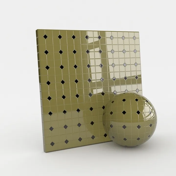 yellow shape-Mosaic