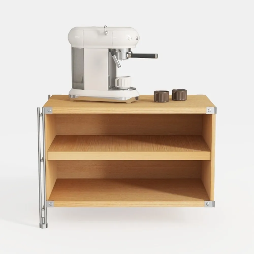 Sleekline 2-Shelf Storage Cabinet, 24" H, Book