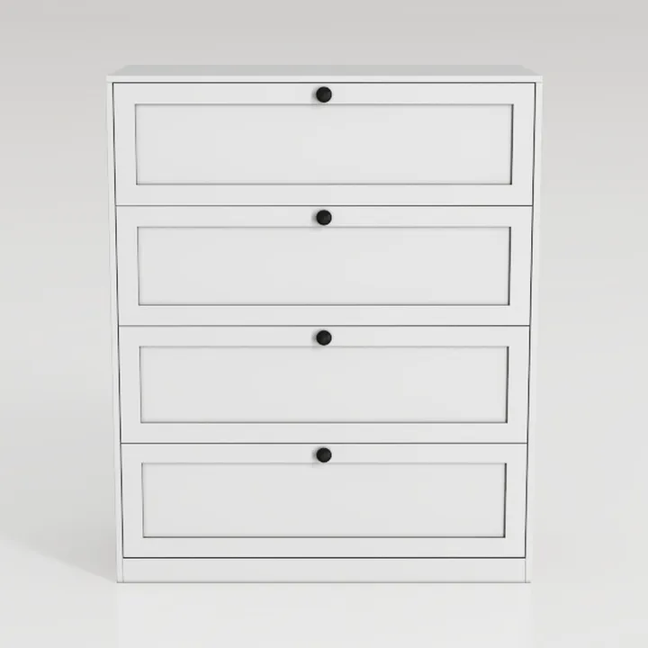 4 Drawers Dresser, Wooden Dresser for Bedroom with