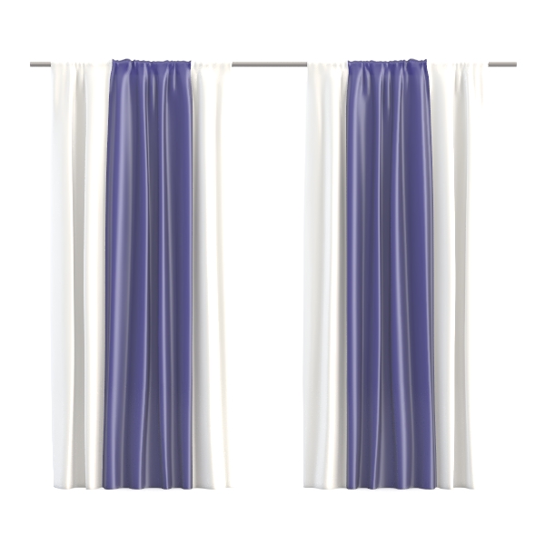SMILETIME Navy Blue Crushed Velvet Curtains 52x96
