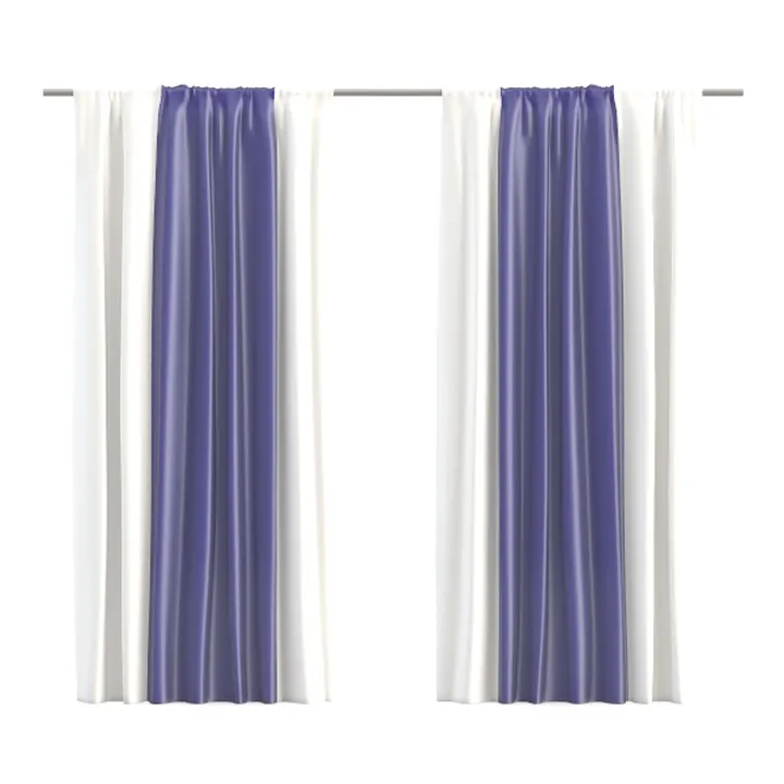 SMILETIME Navy Blue Crushed Velvet Curtains 52x96 