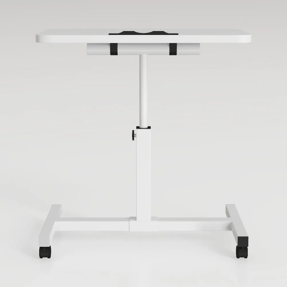 Mobile Bed Table On Wheels Side Table, Foldable