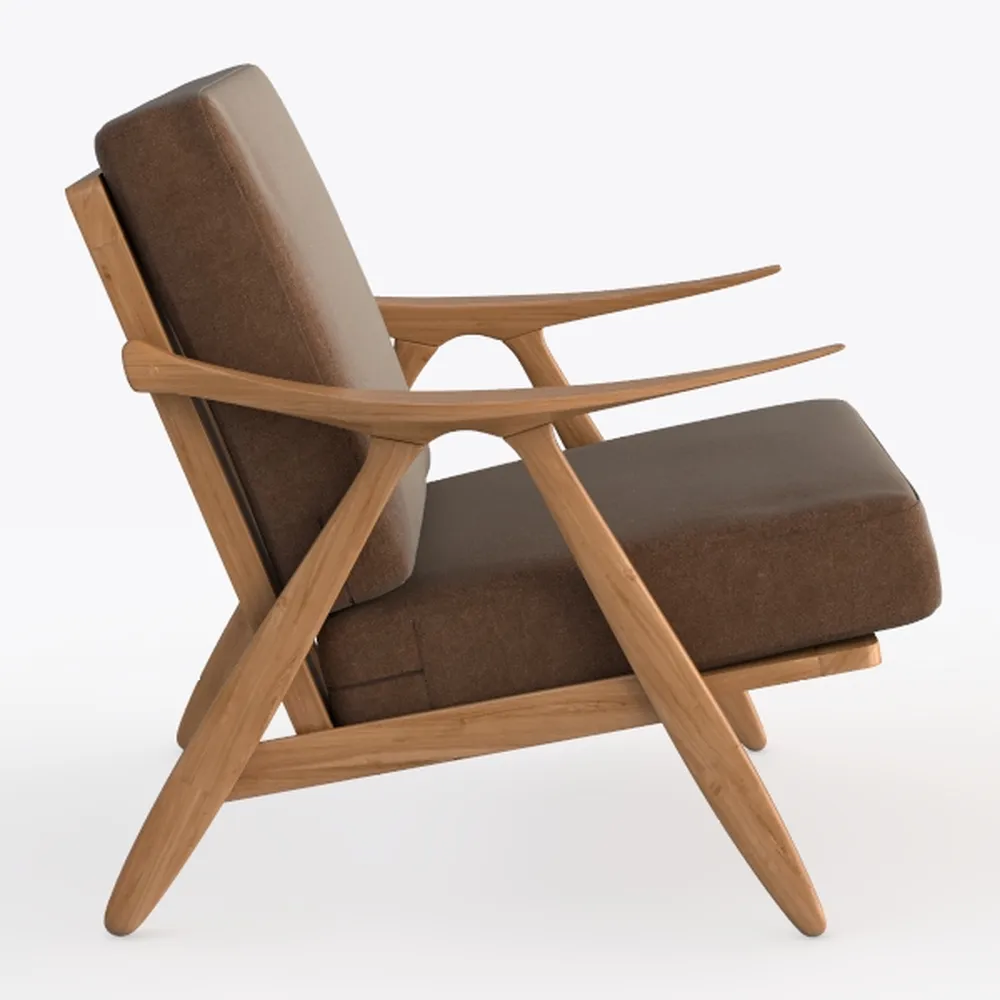 Lexicon Mid Century Modern Accent Chair, Faux