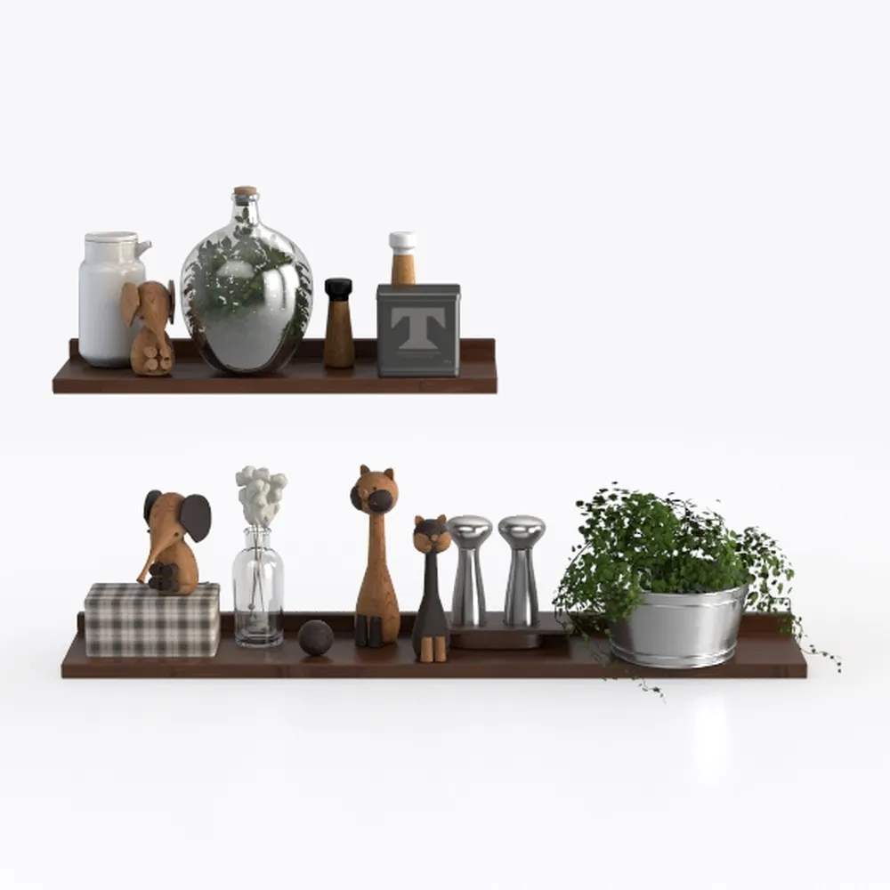 Homeforia Rustic Farmhouse Floating Shelves