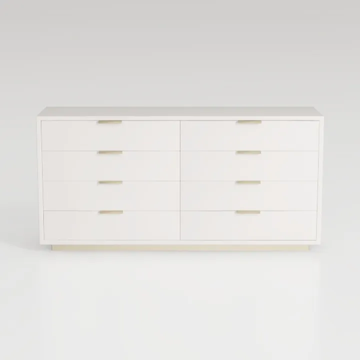 9 Drawer Dresser for Bedroom, White Dresser with