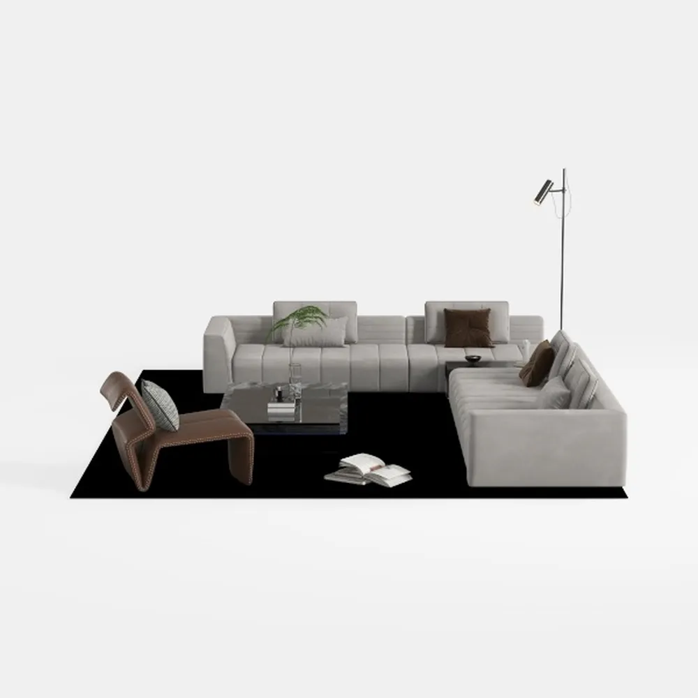 Italian Minimalist Piano Key Sofa Large Small Livi