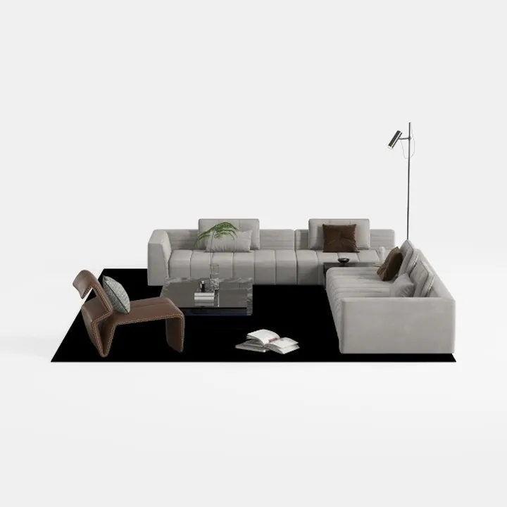 Italian Minimalist Piano Key Sofa Large Small Livi