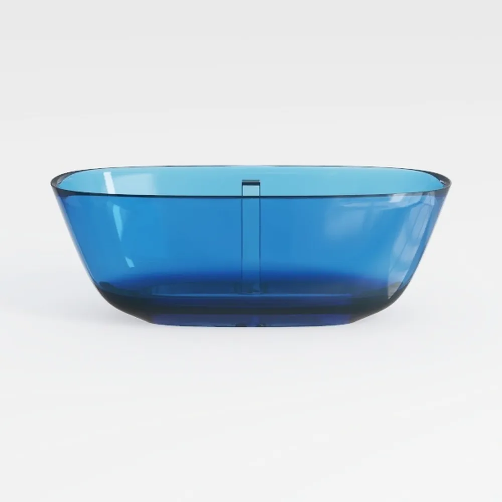 CASAINC 59" Soaking Tub Transparent Resin