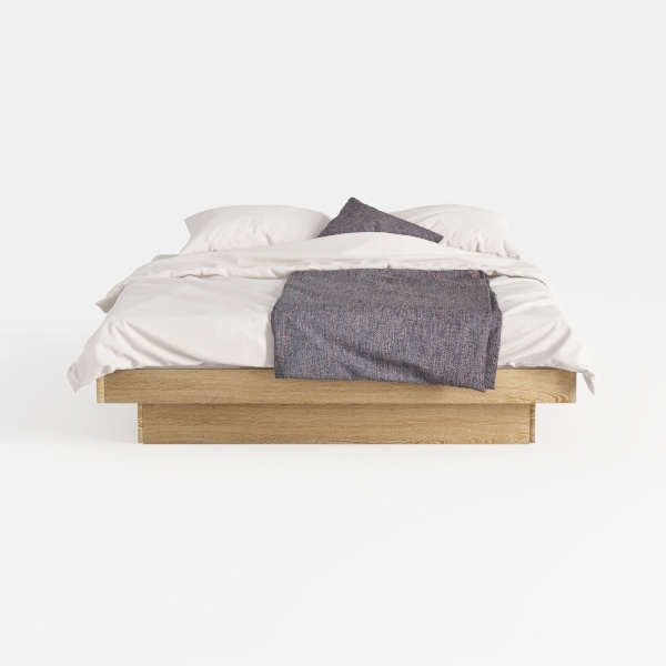 Moe&#39;s Home Collection Round Off Bed Wood Brown