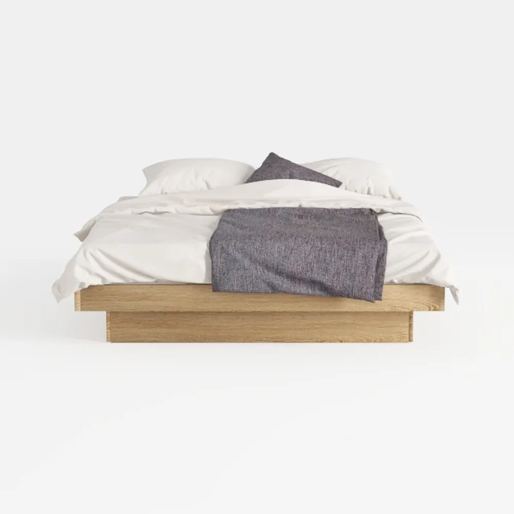 Moe's Home Collection Round Off Bed Wood Brown