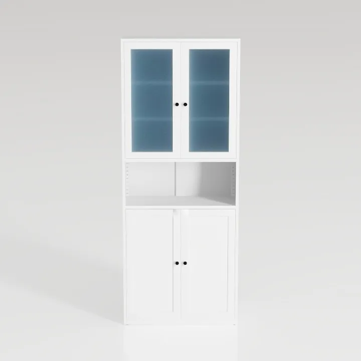 Kitchen Pantry Cabinet, 72" Tall Farmhouse Storage